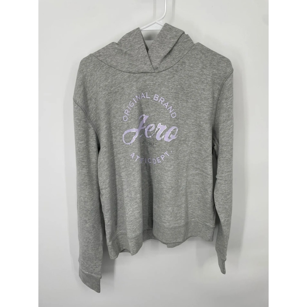 Aeropostale Womens Hoodie Pullover Sweatshirt XL Gray Graphic Logo‎ NWT